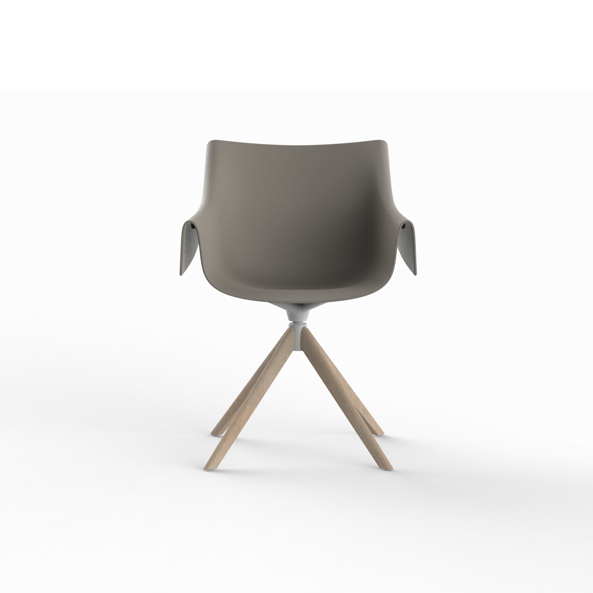 Vondom Manta outdoor indoor wooden swivel armchair (16) 